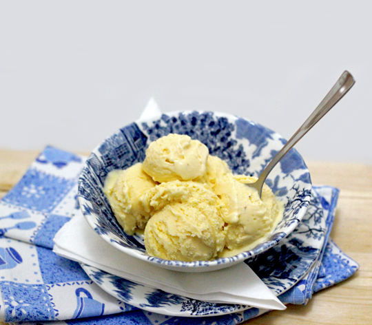 gelado de baunilha